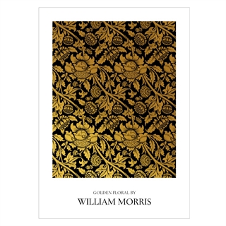 Affisch med GOLDEN FLORAL AV William Morris