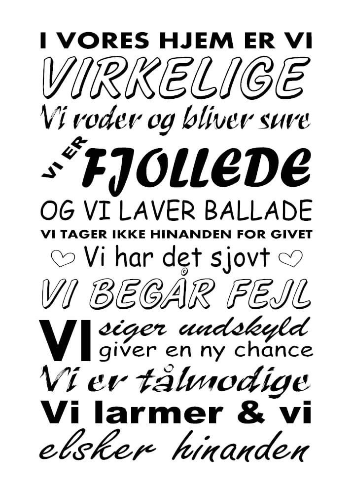 Rolig affisch med några bra husregler