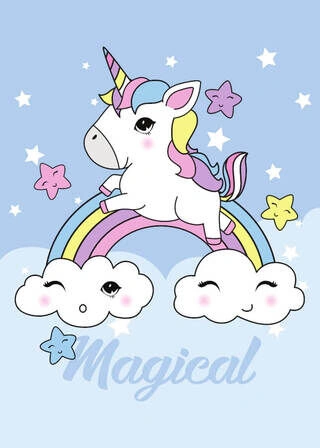 Affisch - Magic Unicorn