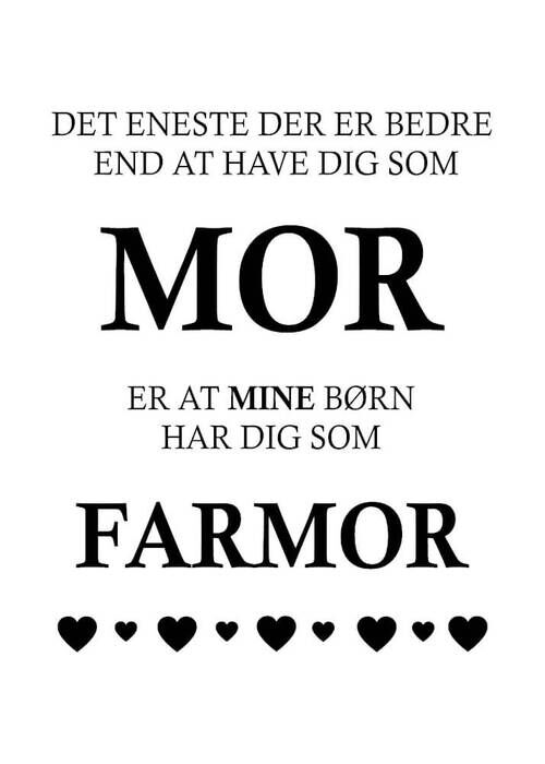 Affisch - Mamma och mormor/farmor