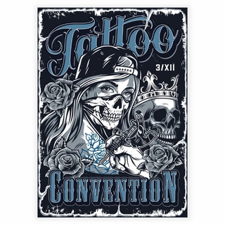 Tattoo Convention Skull - Affisch