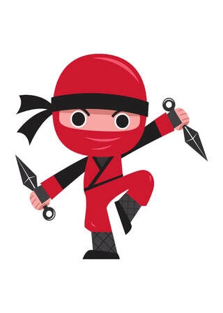 Red Ninja 1 - Barnaffisch