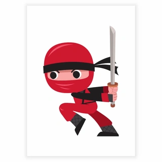 Red Ninja 3 - Barnaffisch
