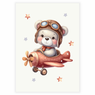 Teddy Bear Pilot - Affisch