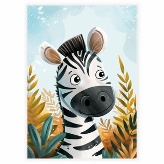 Söt zebra Illustration