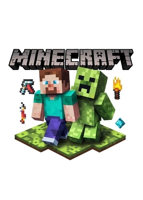 Spel Minecraft grön affisch