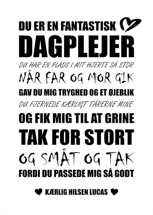 Poster - En fantastisk dagvårdare
