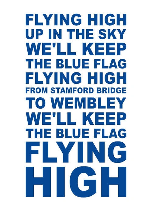 Affisch - CHELSEA F.C. - FLYING HIGH