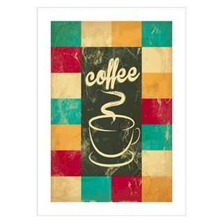 Affisch - Coffee tekst tern