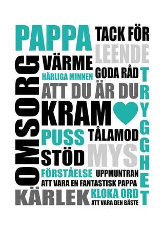 Affisch - Pappa tack för…