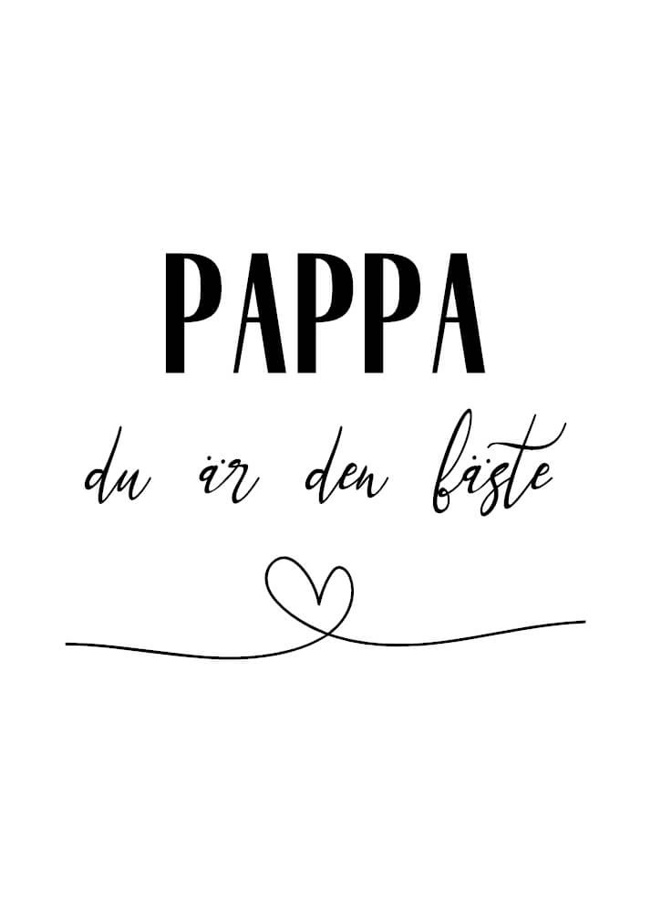 Affisch - Pappa är bäst