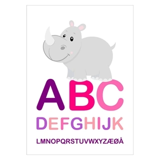 ABC till flickor - Affisch