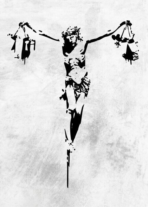 Affisch - Jesus av Banksy