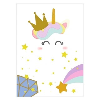Affisch - Unicorn and Crown
