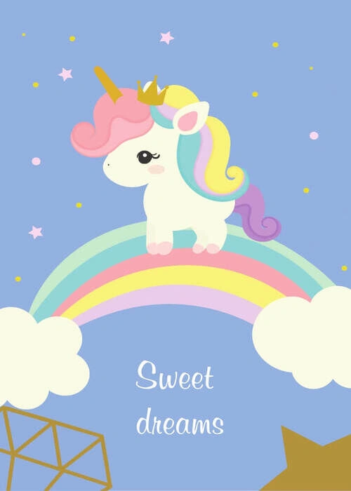 Affisch - Unicorn Sweet dreams