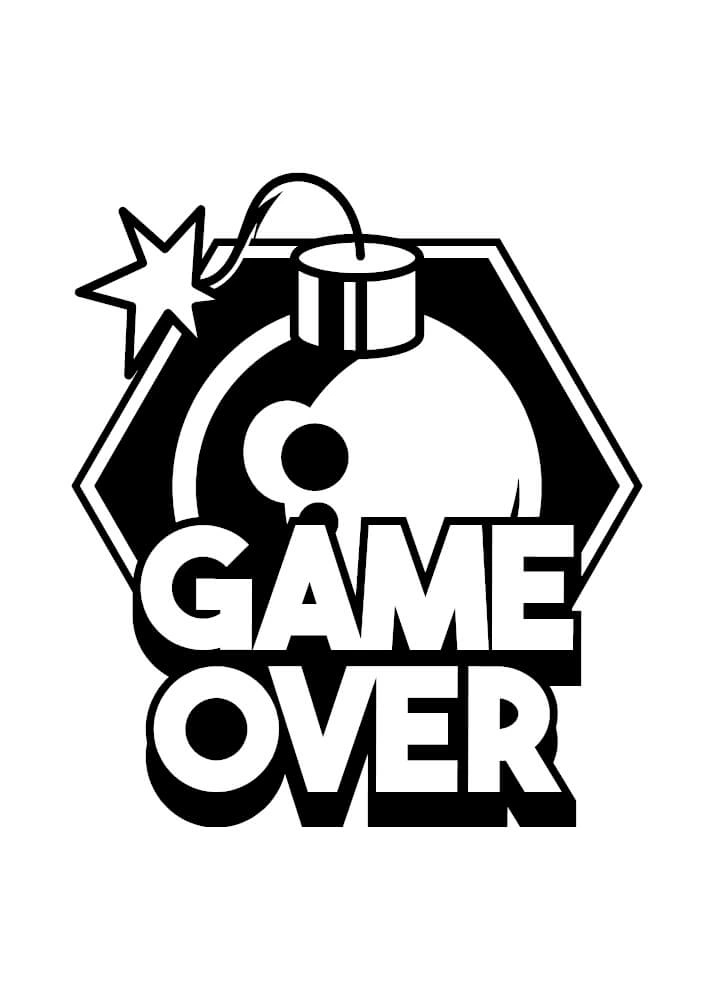 Affisch - Game over bomb