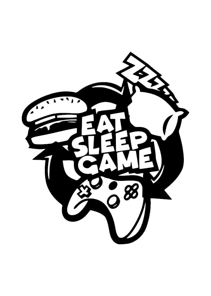 Affisch -  Eat - sleep - game Controller