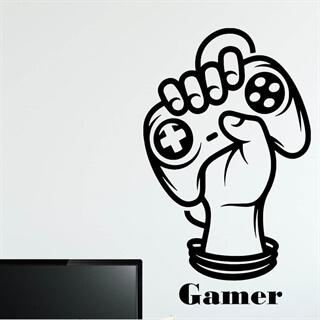 Gamer Joystick  2 - Väggdekor