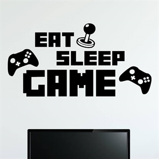 EAT SLEEP GAME  1 - Väggdekor