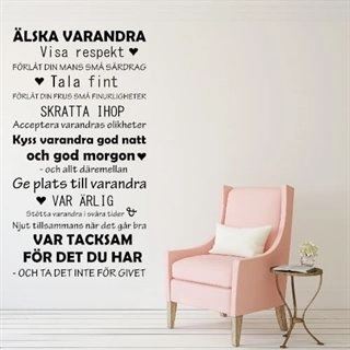 Älska varandra - Väggdekor