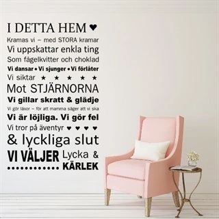 I detta hem... - Väggdekor
