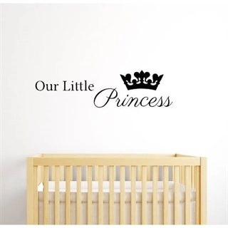 Väggdekor med texten "Our little princess"