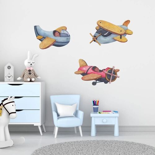 Dröm dig bort med denna väggdekor med luftballonger och moln