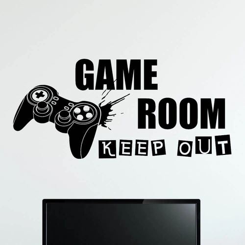 Game Room Keep Out Controller - Wallstickers