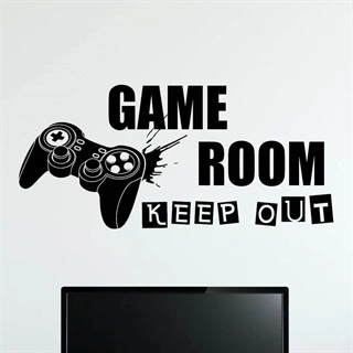 Game Room Keep Out Joystick - Väggdekor