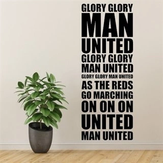 Manchester United - Glory Glory - Väggdekor