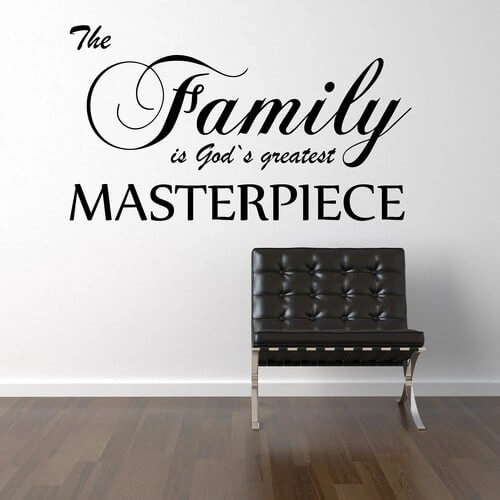 Wallstickers med text God`s Masterpiece