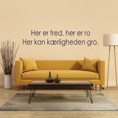 Här finns fred, här finns ro - Väggdekor
