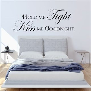 Wallstickers med text Hold me 