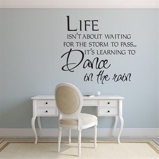 Wallstickers med text Life