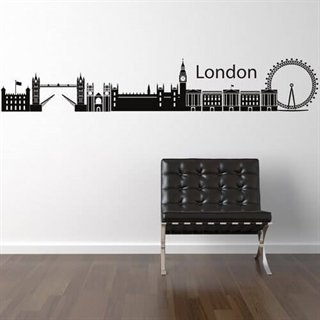 Wallstickers med London i skyline. Otroligt snyggt