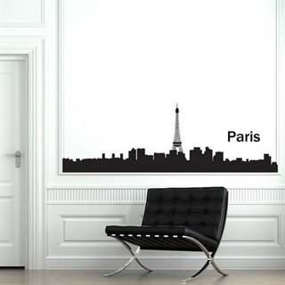 Wallsticker med stor och fin bild av Paris