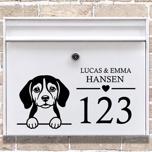 Brevlåda stickers med maskros