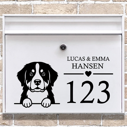 Brevlåda stickers med maskros