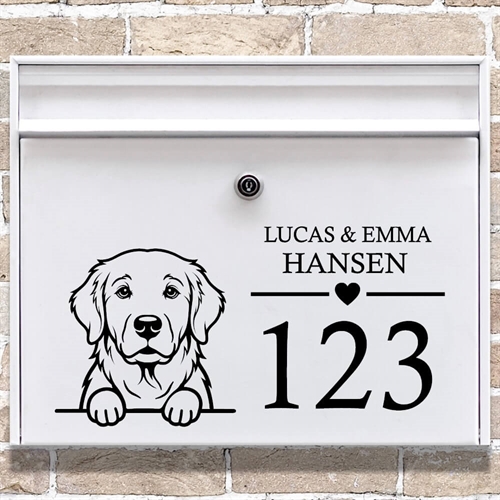 Brevlåda stickers med maskros