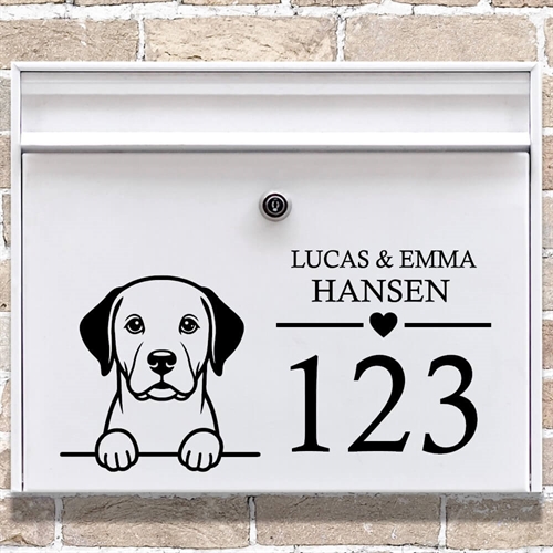 Brevlåda stickers med maskros