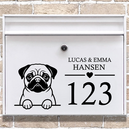 Brevlåda stickers med maskros