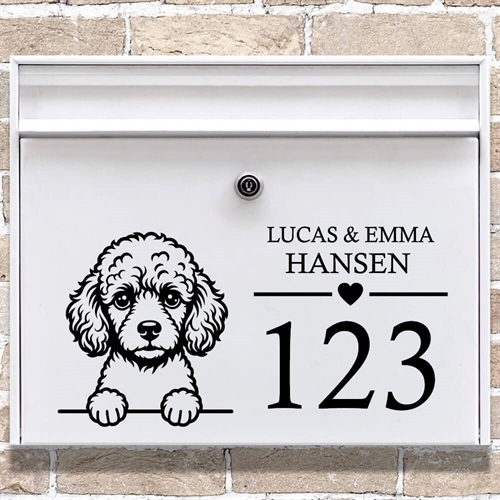 Brevlåda stickers med maskros