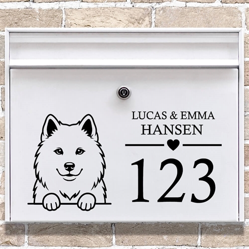 Brevlåda stickers med maskros