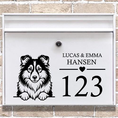 Brevlåda stickers med maskros