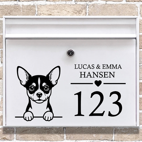 Brevlåda stickers med maskros