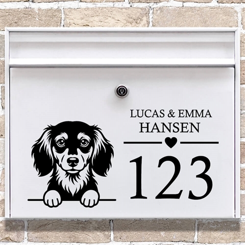 Brevlåda stickers med maskros