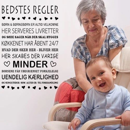 Regler hos mor-/farföräldrar - Väggdekor