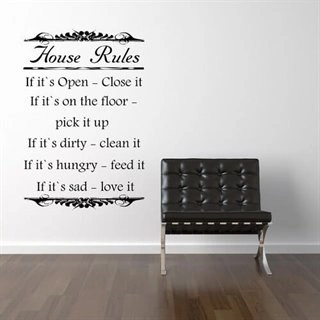 House Rules  - Väggdekor