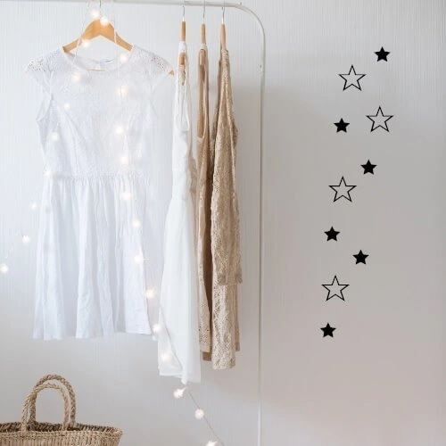 wallstickers med unika stjärnor