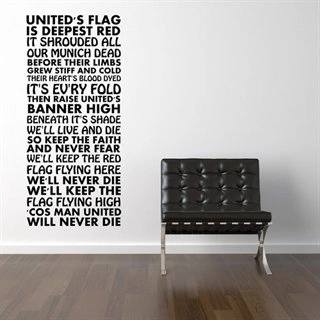 Manchester United - United's flag - Väggdekor